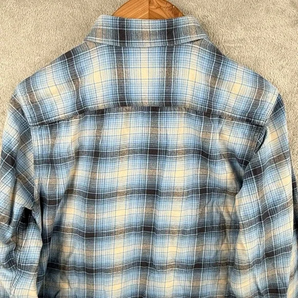 Patagonia Conversion Fjord Flannel Shirt Mens M Blue Cotton Outdoors Casual - Picture 5 of 9